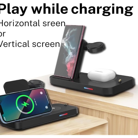 4-in-1 Ultra Fast Wireless Charging Station (Phone, Watch, Airpod, Pencil) - Picture 4 of 4